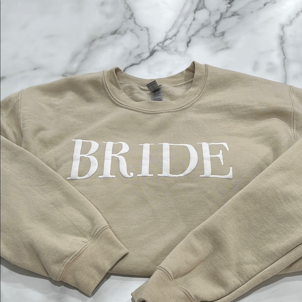 Tan 'Bride' Sweatshirt